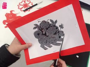 镂空剪纸沙龙